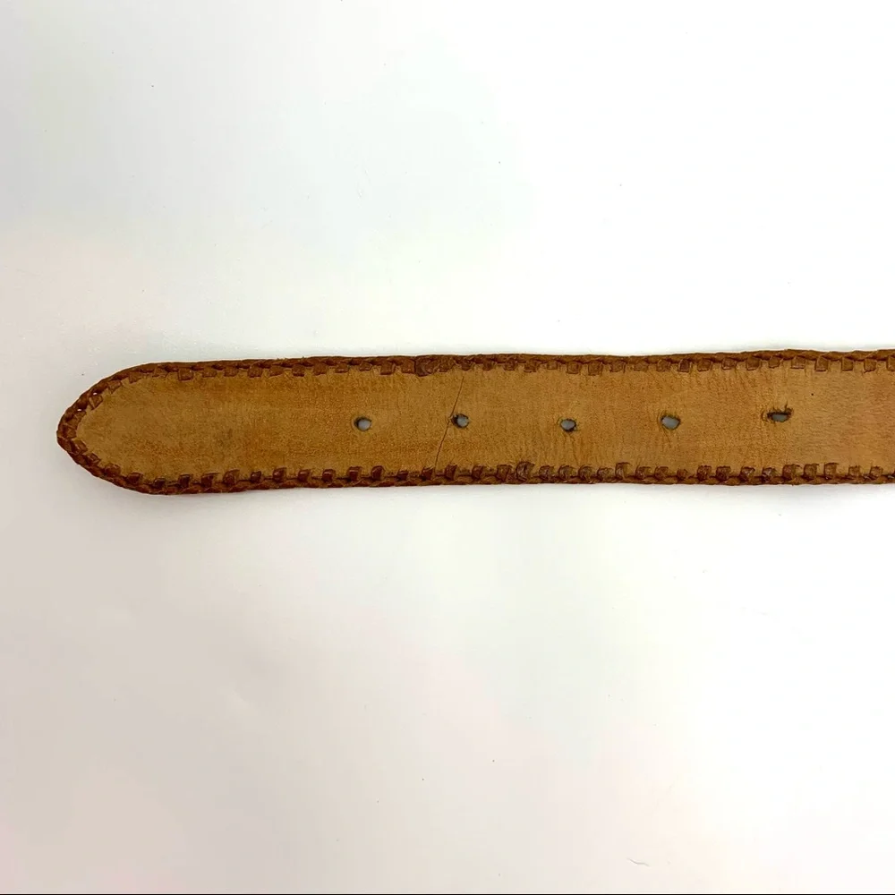 Cornucopia Brand Retro Leather Southwestern Belt